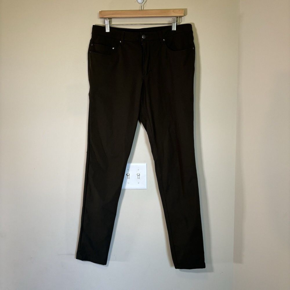 Lululemon Mens ABC Slim Fit Warpstreme Green Pants‎ Size 33x32.5 LM5593S